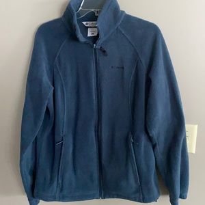 Dark Blue Columbia Full Zip Fleece